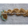 bodywave tape hair extensions, remy human hair, tape weft